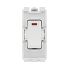BG White Moulded PVC 20A Double Pole with Neon Grid Module R31 – product view 1