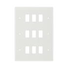 BG White Moulded PVC 9G Grid Plate R89 Available from RS Electrical Supplies