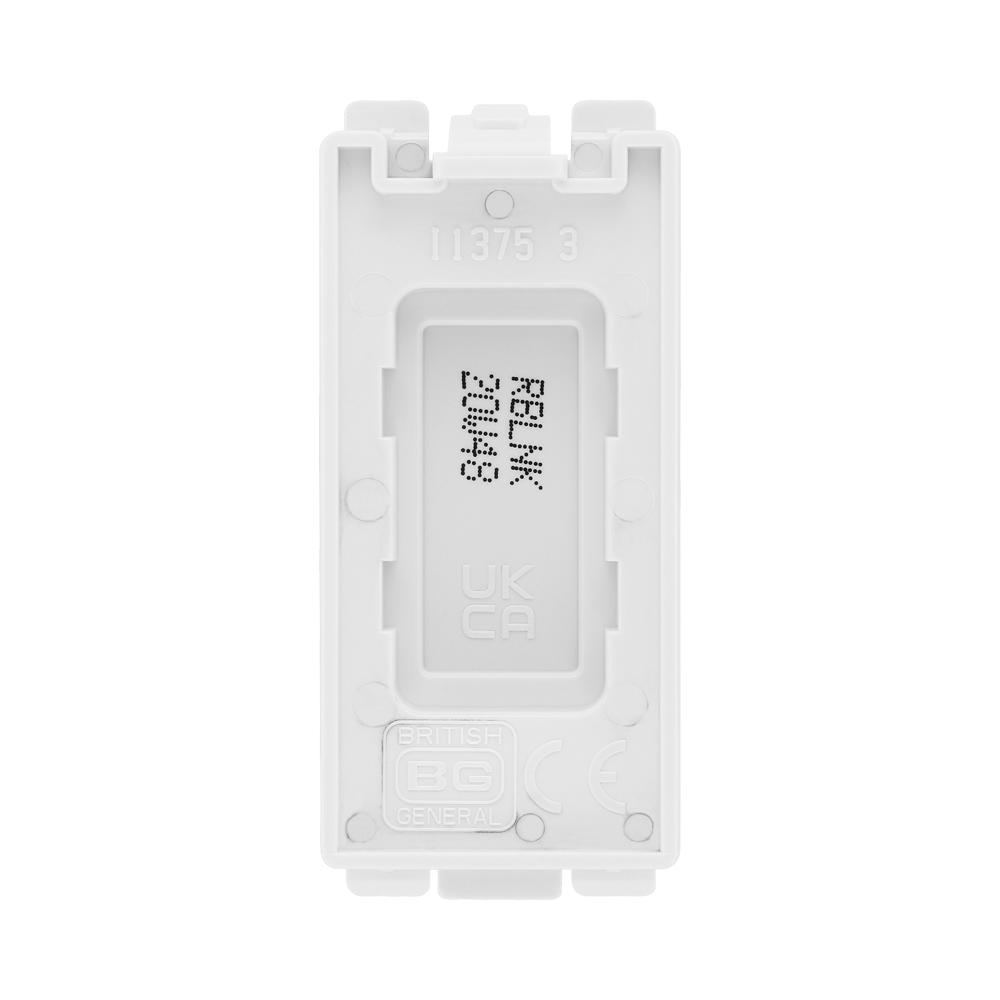 BG White Moulded PVC Blank Grid Module RBLNK – product view 3