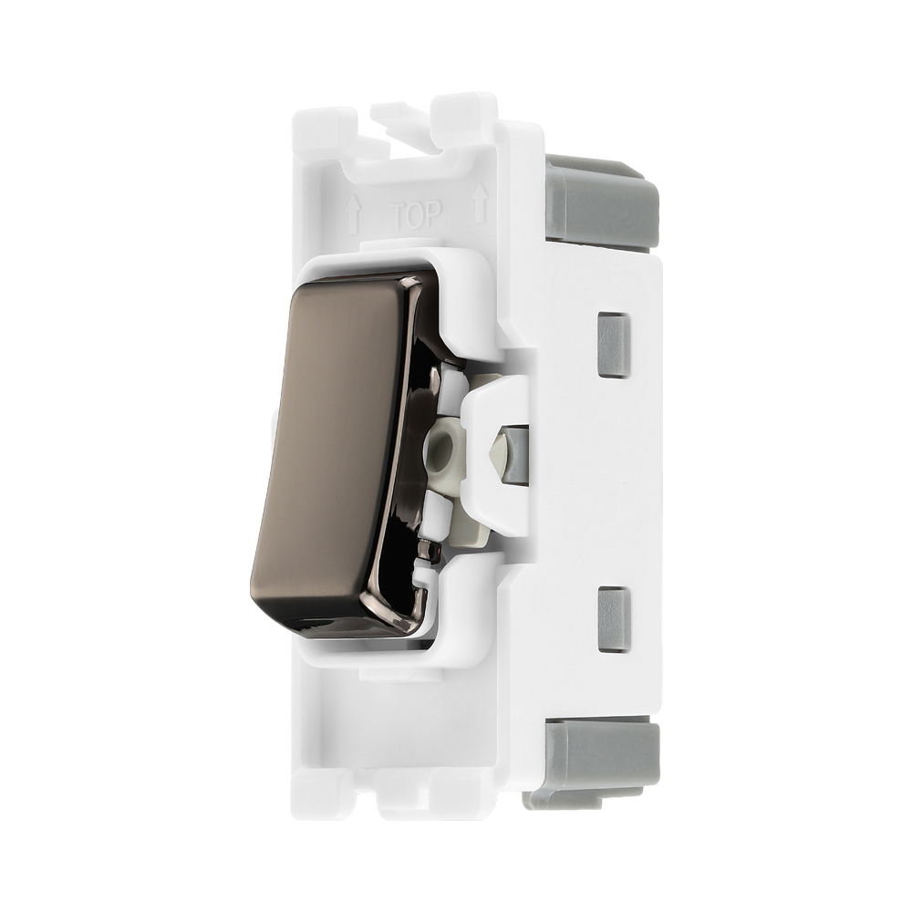 BG Black Nickel 20A 2 Way Grid Switch RBN12 – product view 2