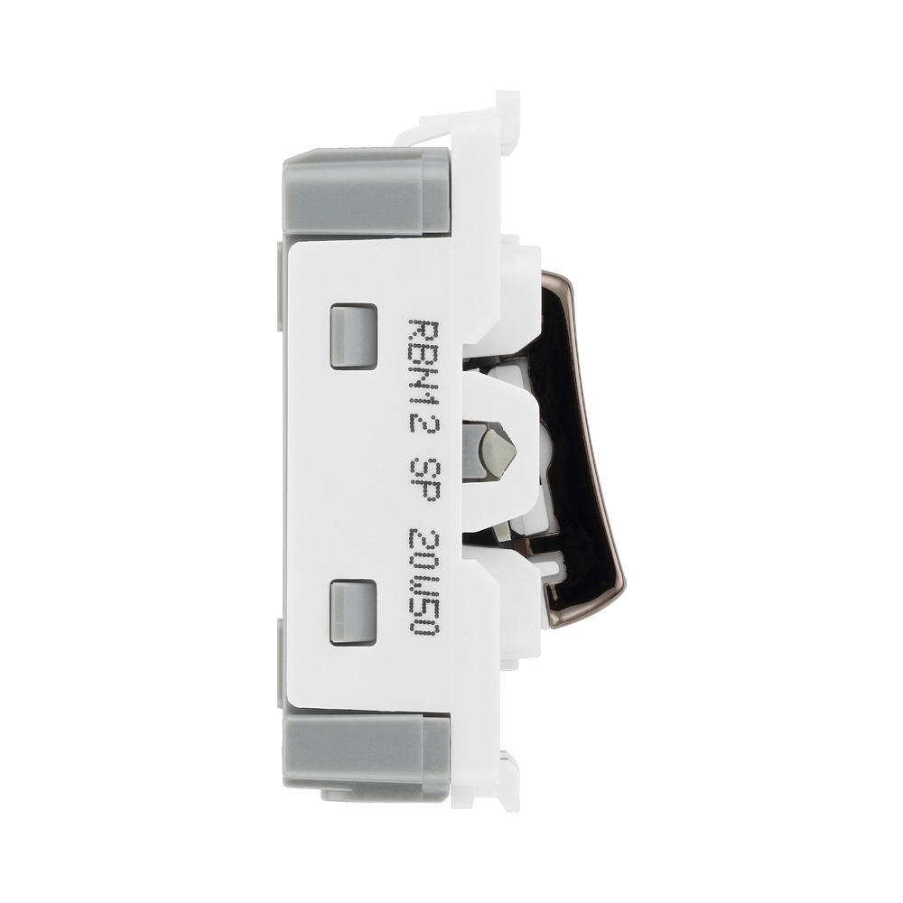 BG Black Nickel 20A 2 Way Grid Switch RBN12 – product view 4