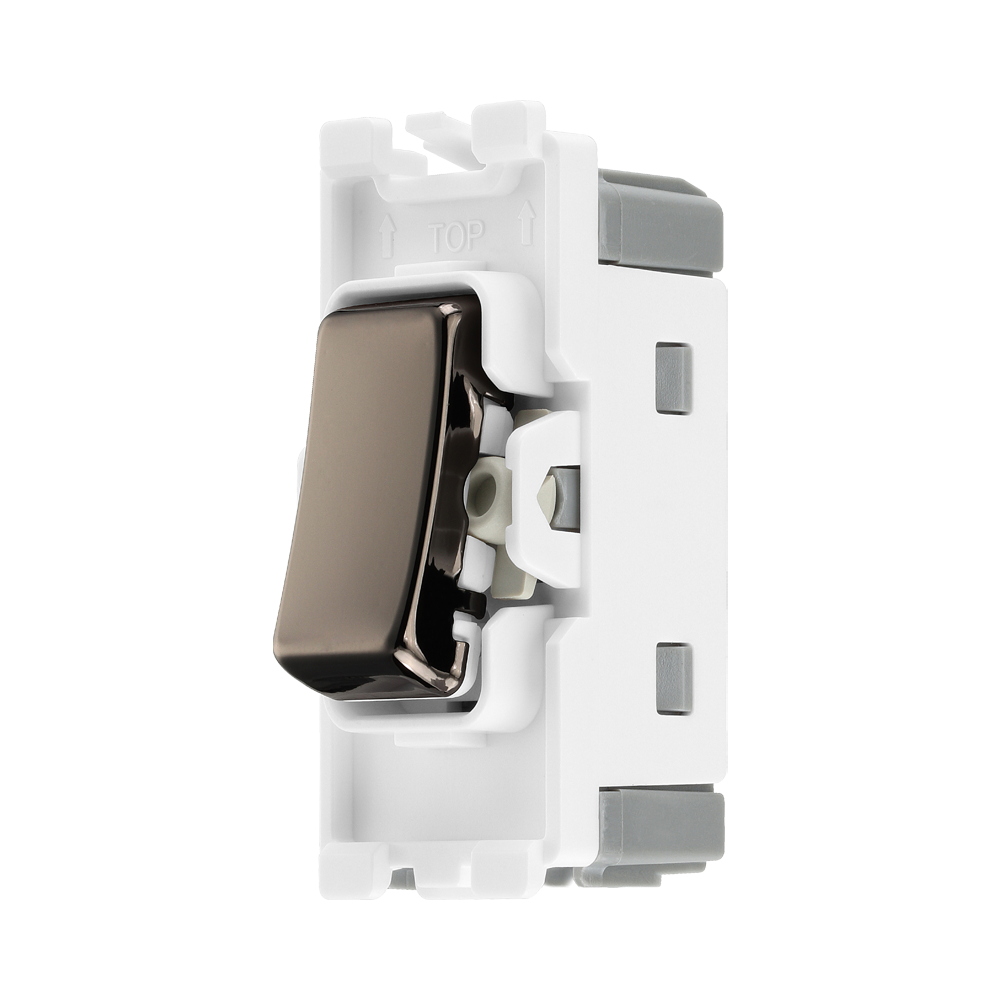 BG Black Nickel 20A Intermediate Grid Switch RBN13 – product view 2