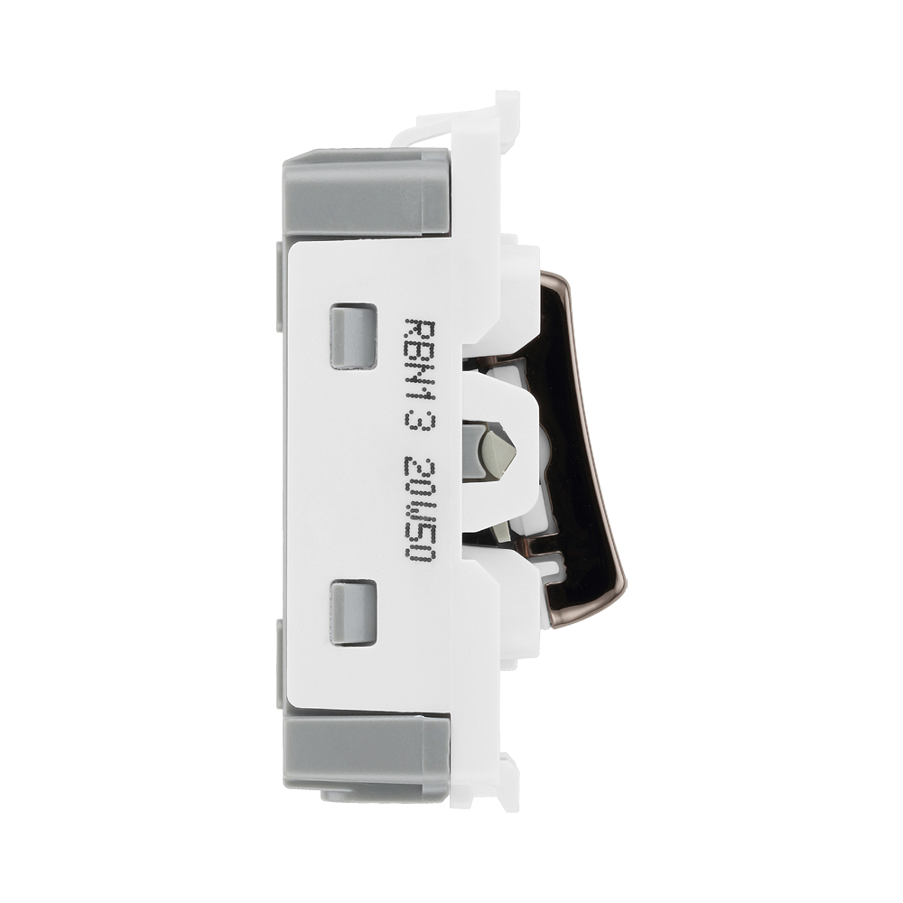 BG Black Nickel 20A Intermediate Grid Switch RBN13 – product view 4