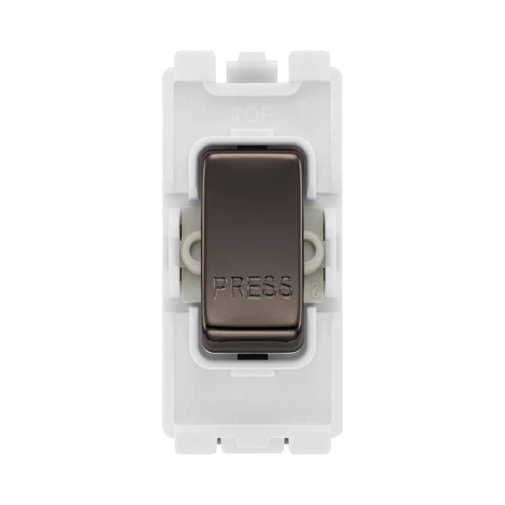 BG Black Nickel 20A Retractive Grid Switch  RBN14 – product view 1