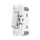 BG Brushed Steel 20A 2 Way Grid Switch RBS12 – product view 2