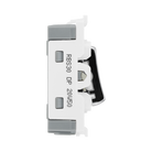 BG Brushed Steel 20A Double Pole Grid Switch RBS30 – product view 4