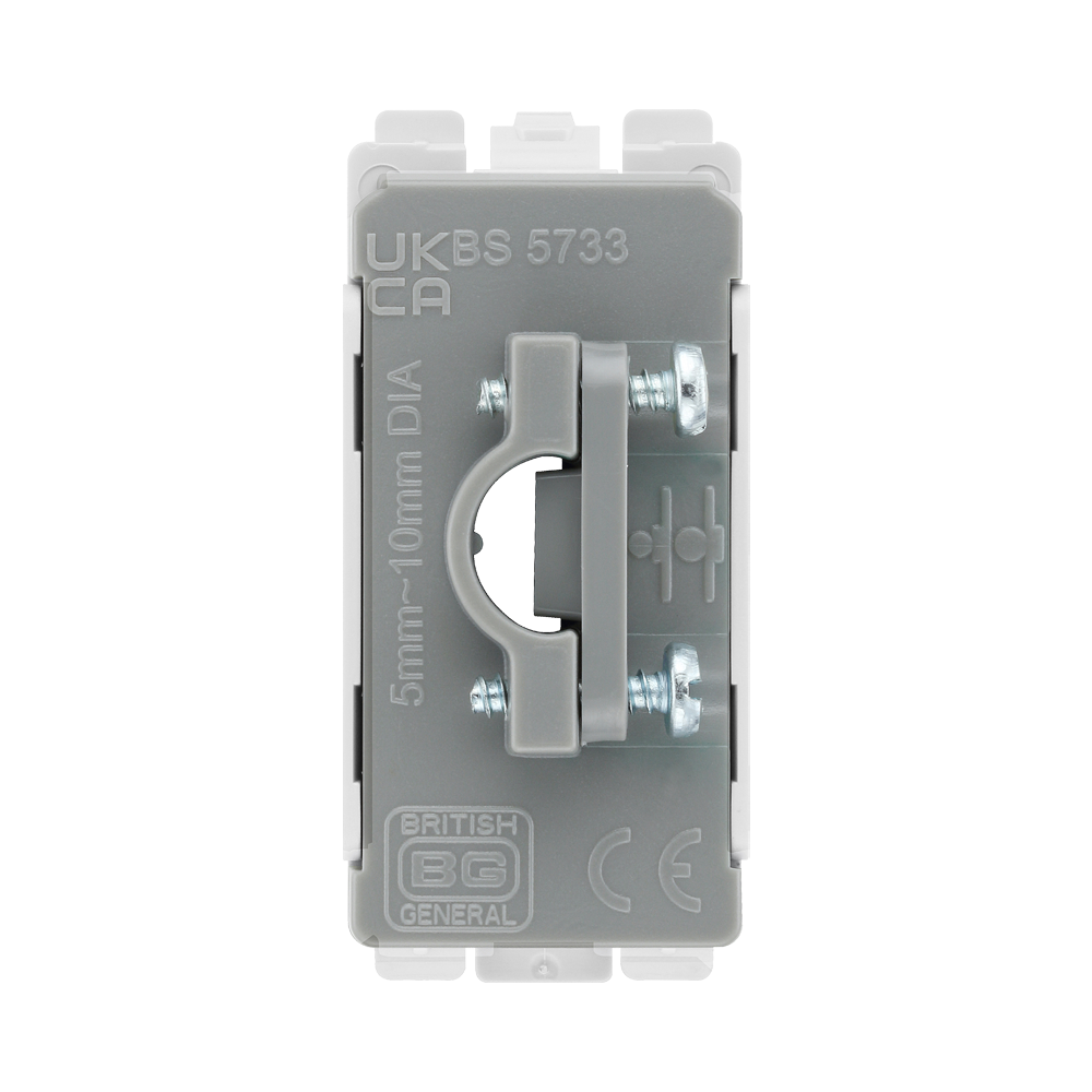 BG White Moulded PVC Flex Outlet Grid Module RFLEX – product view 3