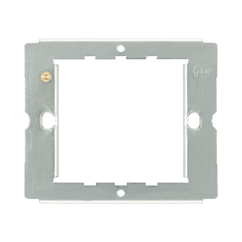 BG Nexus Metal & Moulded PVC 1-2 Gang Grid Frame RFR12 – Front view