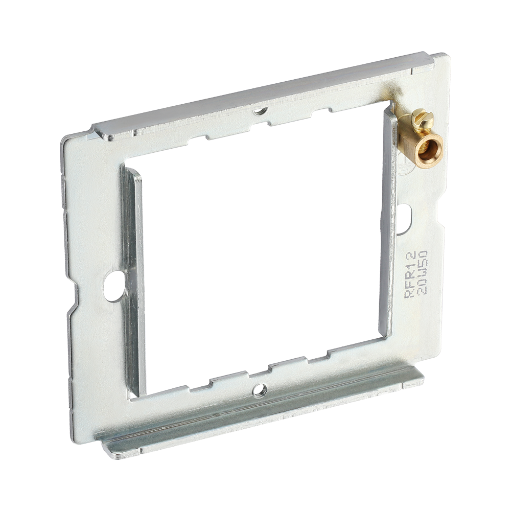BG Nexus Metal & Moulded PVC 1-2 Gang Grid Frame RFR12 – Rear view