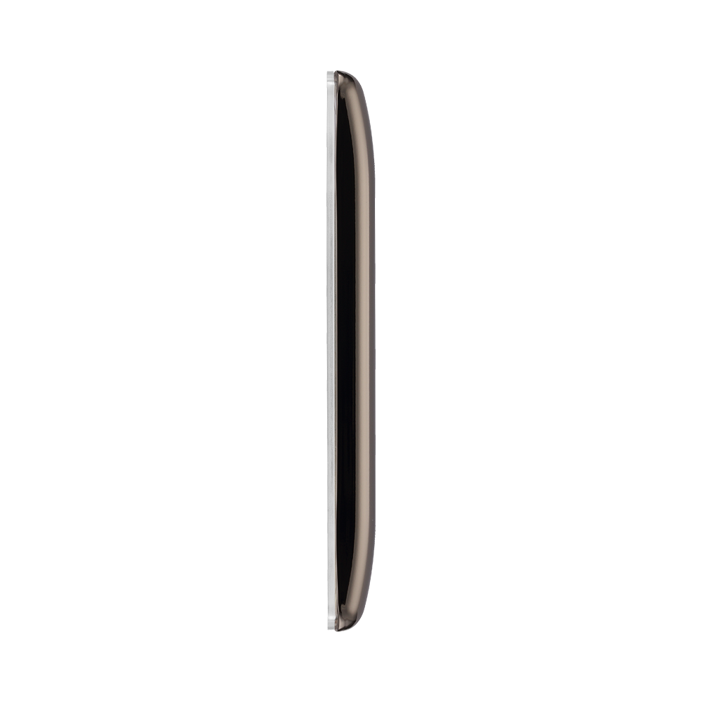 Side view of BG Nexus Metal Black Nickel 4-gang Grid Plate