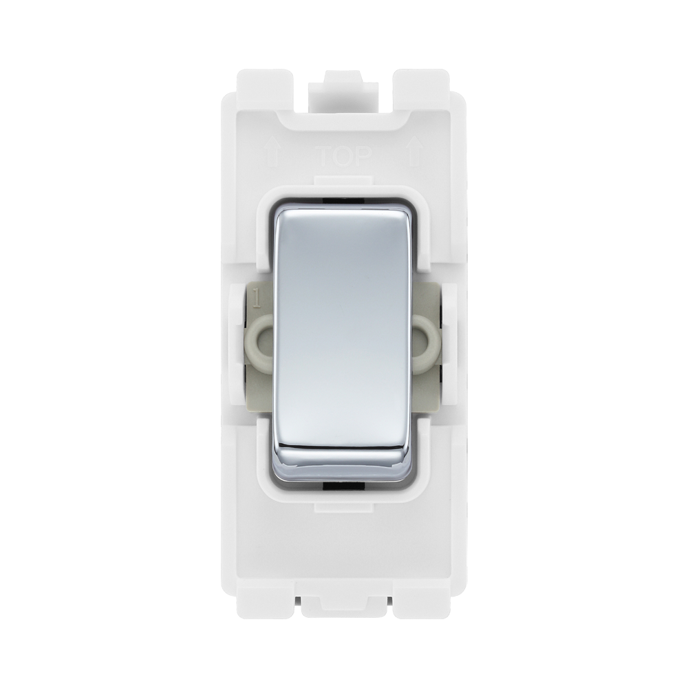 BG Polished Chrome Grid Switch 20 Amp Intermediate RPC13 – product view 1