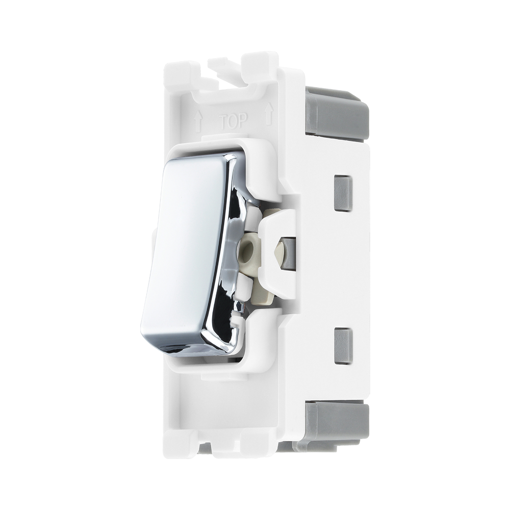BG Polished Chrome Grid Switch 20 Amp Intermediate RPC13 – product view 2
