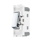 BG Polished Chrome Grid Switch 20 Amp Intermediate RPC13 – product view 2