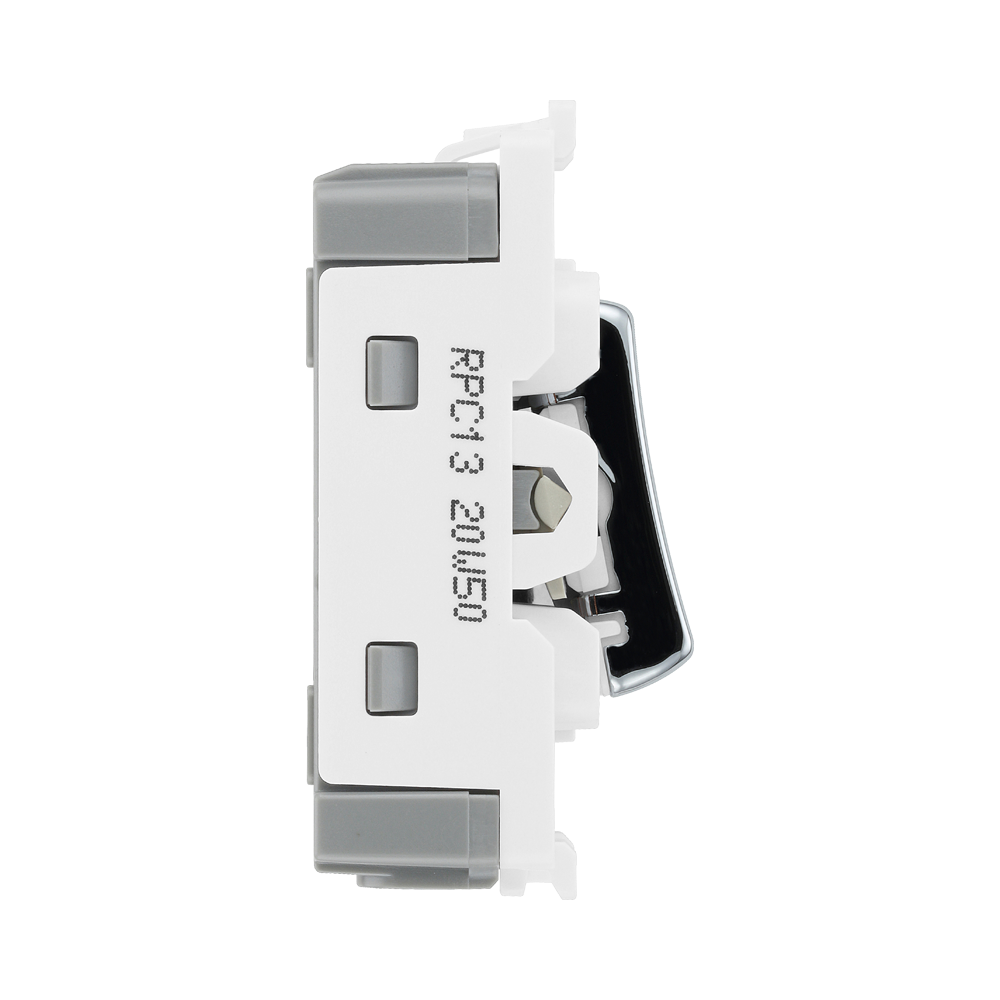 BG Polished Chrome Grid Switch 20 Amp Intermediate RPC13 – product view 4