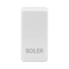 BG white moulded boiler grid rocker cap front view