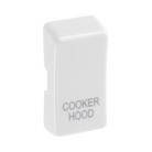 BG White Moulded PVC Engraved Cooker Hood Grid Rocker Cap RRCHW Available from RS Electrical Supplies