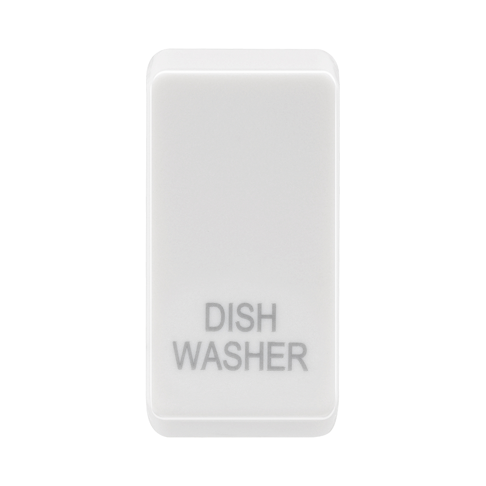 BG white moulded dish washer grid rocker cap front view