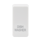 BG white moulded dish washer grid rocker cap front view