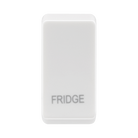 BG white moulded fridge grid rocker cap front view