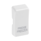 BG White Moulded PVC Engraved Fridge Freezer Grid Rocker Cap RRFFW Available from RS Electrical Supplies