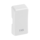 BG White Moulded PVC Engraved Fan Grid Rocker Cap RRFNW Available from RS Electrical Supplies