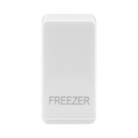 BG white moulded freezer grid rocker cap front view