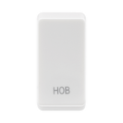 BG white moulded hob grid rocker cap front view
