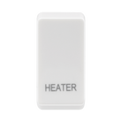 BG white moulded heater grid rocker cap front view