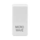 BG white moulded microwave grid rocker cap front view