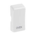 BG White Moulded PVC Engraved Oven Grid Rocker Cap RROVW Available from RS Electrical Supplies