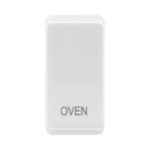BG white moulded oven grid rocker cap front view