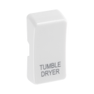 BG White Moulded PVC Engraved Tumble Dryer Grid Rocker Cap RRTDW Available from RS Electrical Supplies