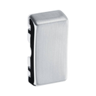 BG Grid Brushed Steel Unprinted Rocker RRUPBS Available from RS Electrical Supplies