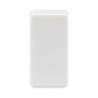 BG white moulded blank grid rocker cap front view