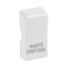 BG White Moulded PVC Engraved Waste Disposal Grid Rocker Cap RRWDISW Available from RS Electrical Supplies