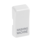 BG White Moulded PVC Engraved Washing Machine Grid Rocker Cap RRWMW Available from RS Electrical Supplies