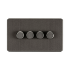 Smoked Bronze Dimmer Switch (4G 2-way) by Knightsbridge with Smooth Dimming