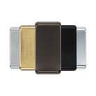 BG Grid Black Nickel unprinted rocker cap colour range with Black Nickel at the front