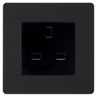 Evolve Polycarbonate Matt Black 13A Unswitched Socket PCDMB13AUSSB - The Switch Depot