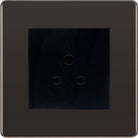 BG Screwless Black Nickel 2A Unswitched Socket FBN28MB - The Switch Depot