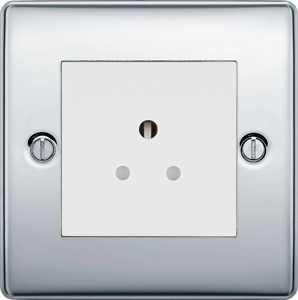 Nexus Metal Polished Chrome 2A Unswitched Socket NPC28W - The Switch Depot