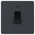 Evolve Polycarbonate Matt Grey 20A Double Pole Switch with Neon PCDMG31B - The Switch Depot