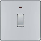 BG Screwless Polished Chrome 20A Double Pole Switch with Neon FPC31 - The Switch Depot