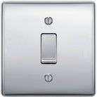 Nexus Metal Polished Chrome 20A Double Pole Switch NPC30 - The Switch Depot