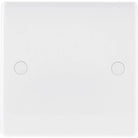 BG Moulded White PVC Single Blank Plate 894 - The Switch Depot