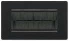 Evolve Polycarbonate Matt Black 4G Cable Brush Outlet PCDMB4GBRB - The Switch Depot