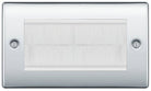 Nexus Metal Polished Chrome 4G Cable Brush Outlet NPCEMR4BRW - The Switch Depot