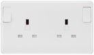 BG Moulded White PVC 1G to 2G Converter 822CON - The Switch Depot