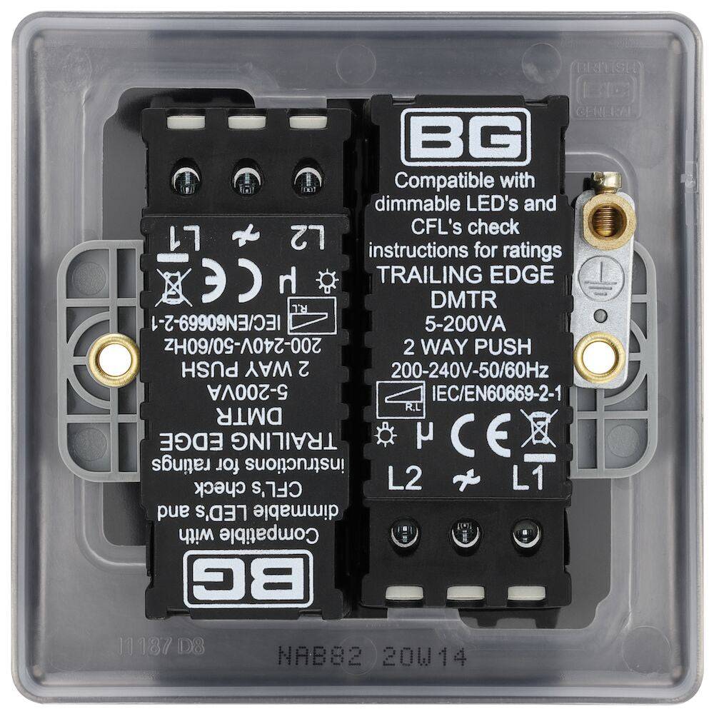 Nexus Metal Antique Brass 2G Dimmer Switch NAB82 - The Switch Depot