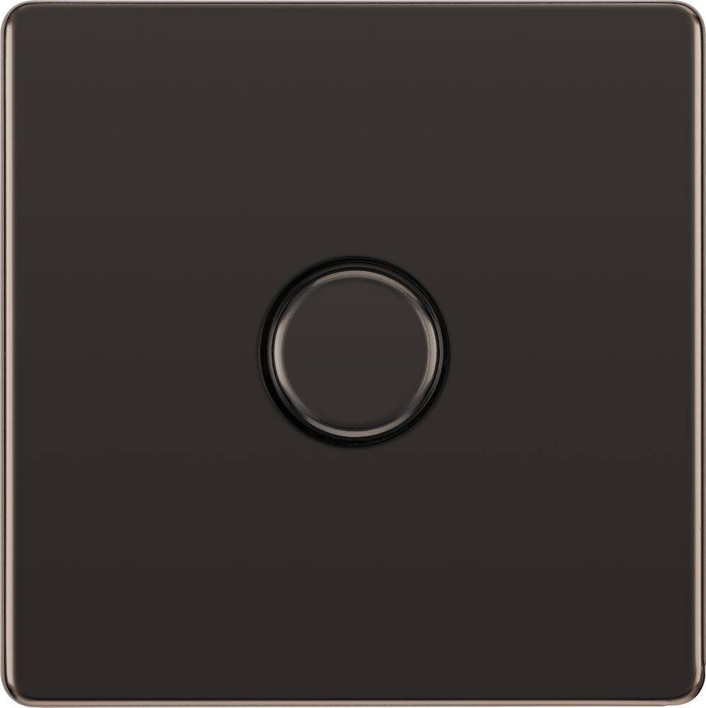 BG Screwless Black Nickel 1G Dimmer Switch FBN81 - The Switch Depot